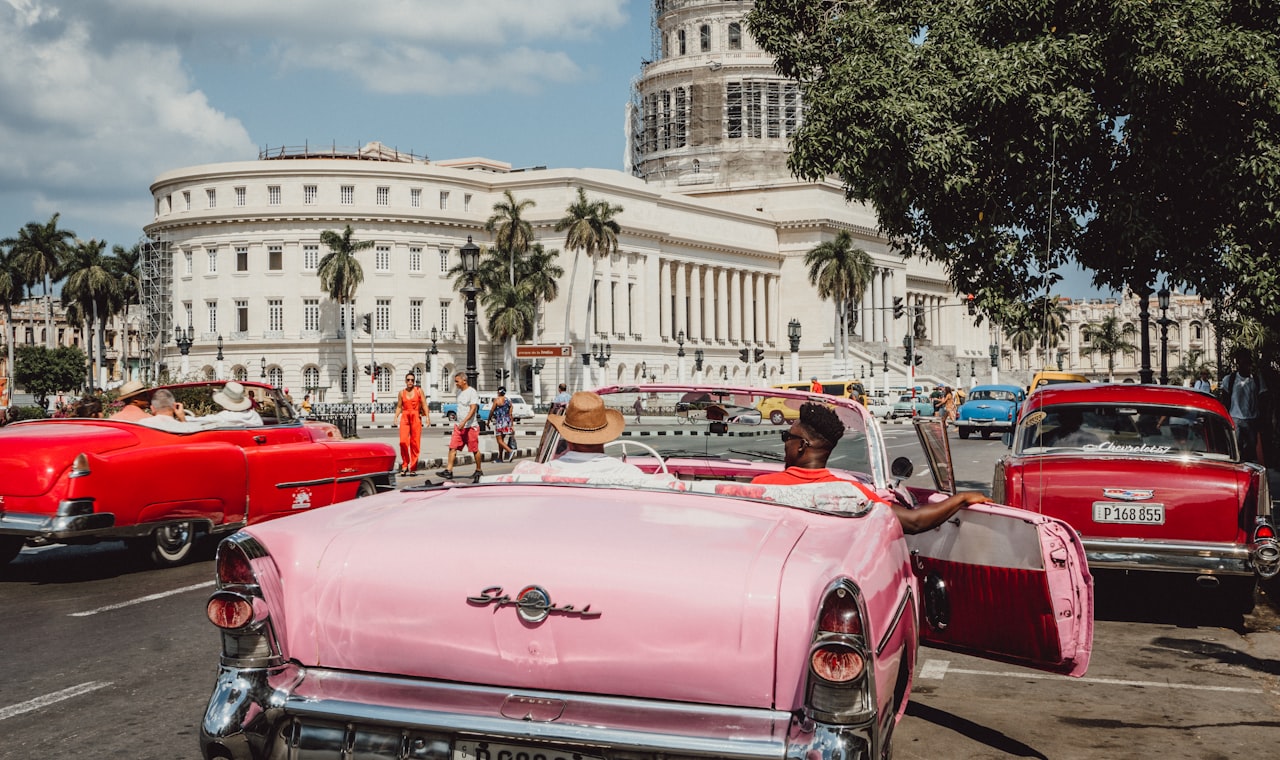 La Havane — red convertible car parked on street during daytime
