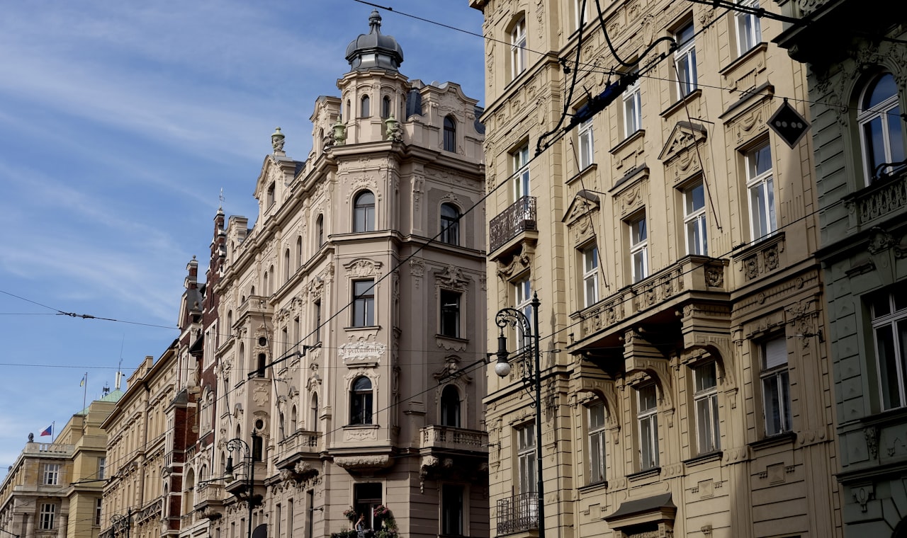 Prague — a large building with a clock on the top of it
